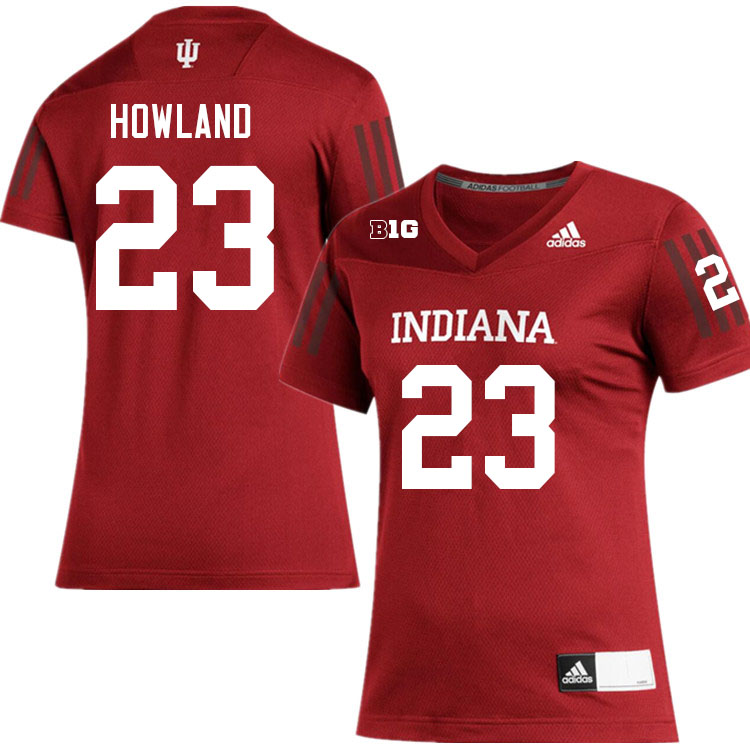 Men #23 Trent Howland Layne Indiana Hoosiers College Football Jerseys Sale-Crimson